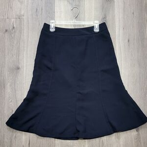 Jones Wear Dark Blue Midi Skirt for Women Size 8